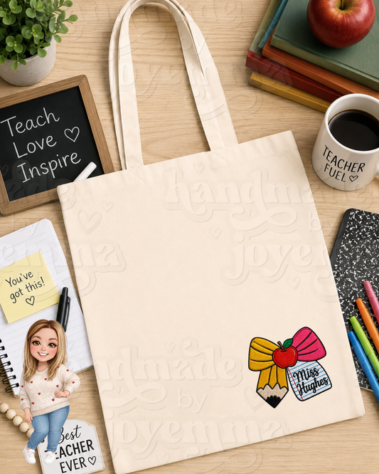 Teacher Canvas Shopping Bag