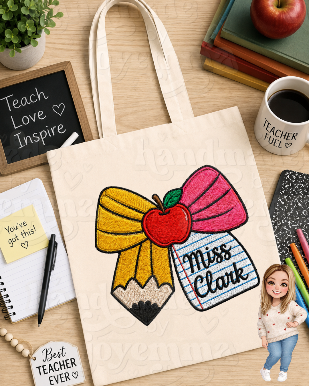Teacher Canvas Shopping Bag
