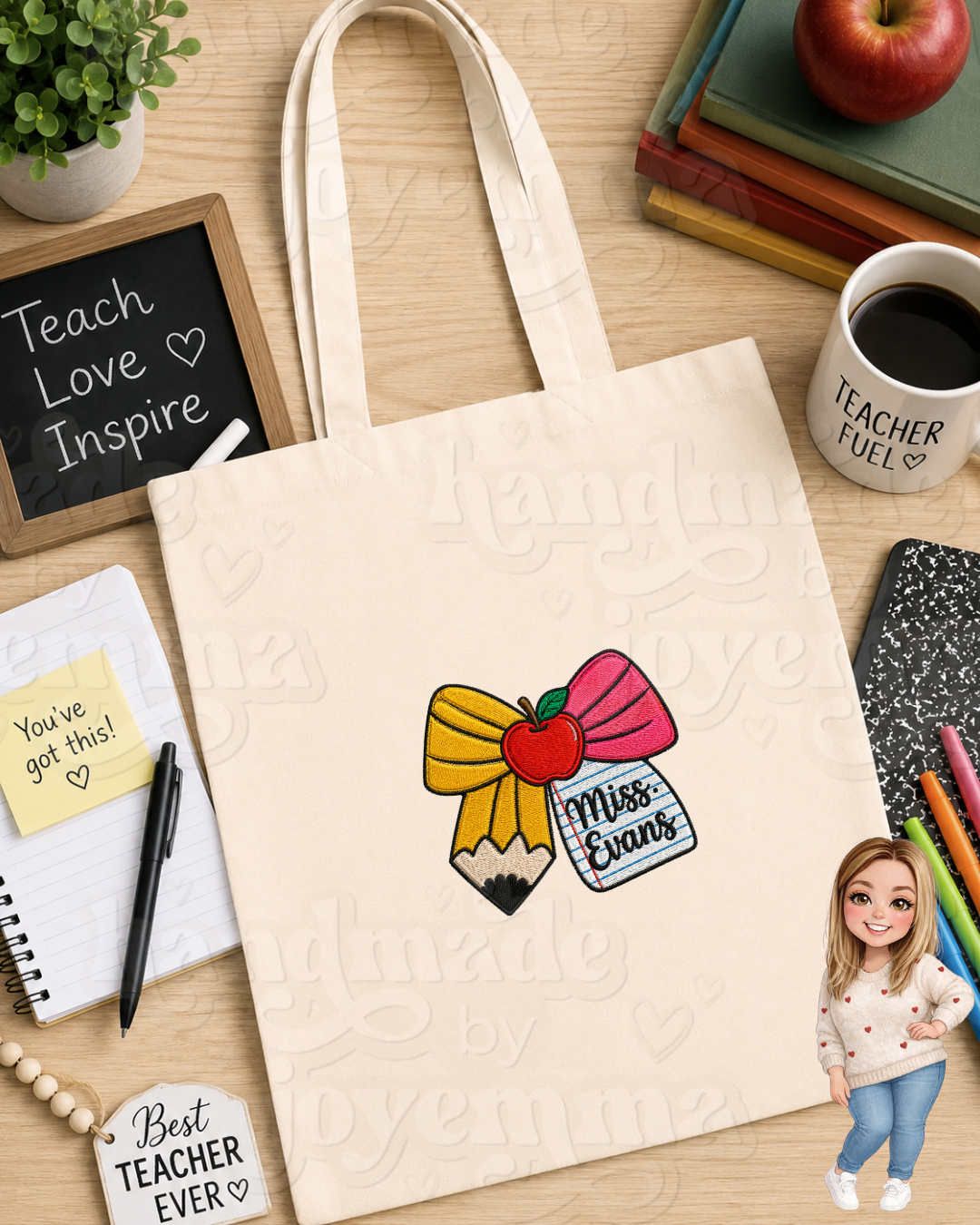 Teacher Canvas Shopping Bag