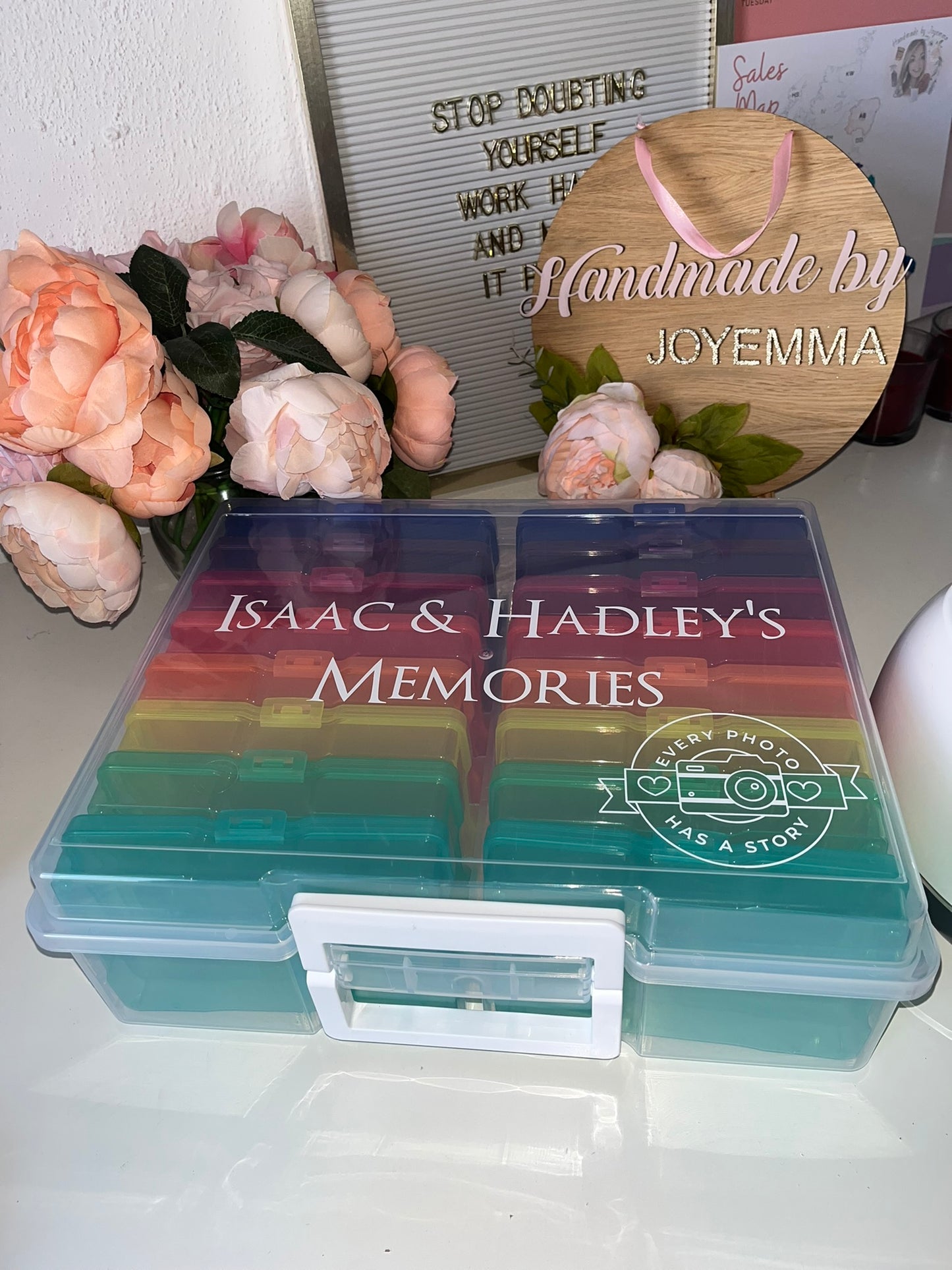 Rainbow Photo Storage Box