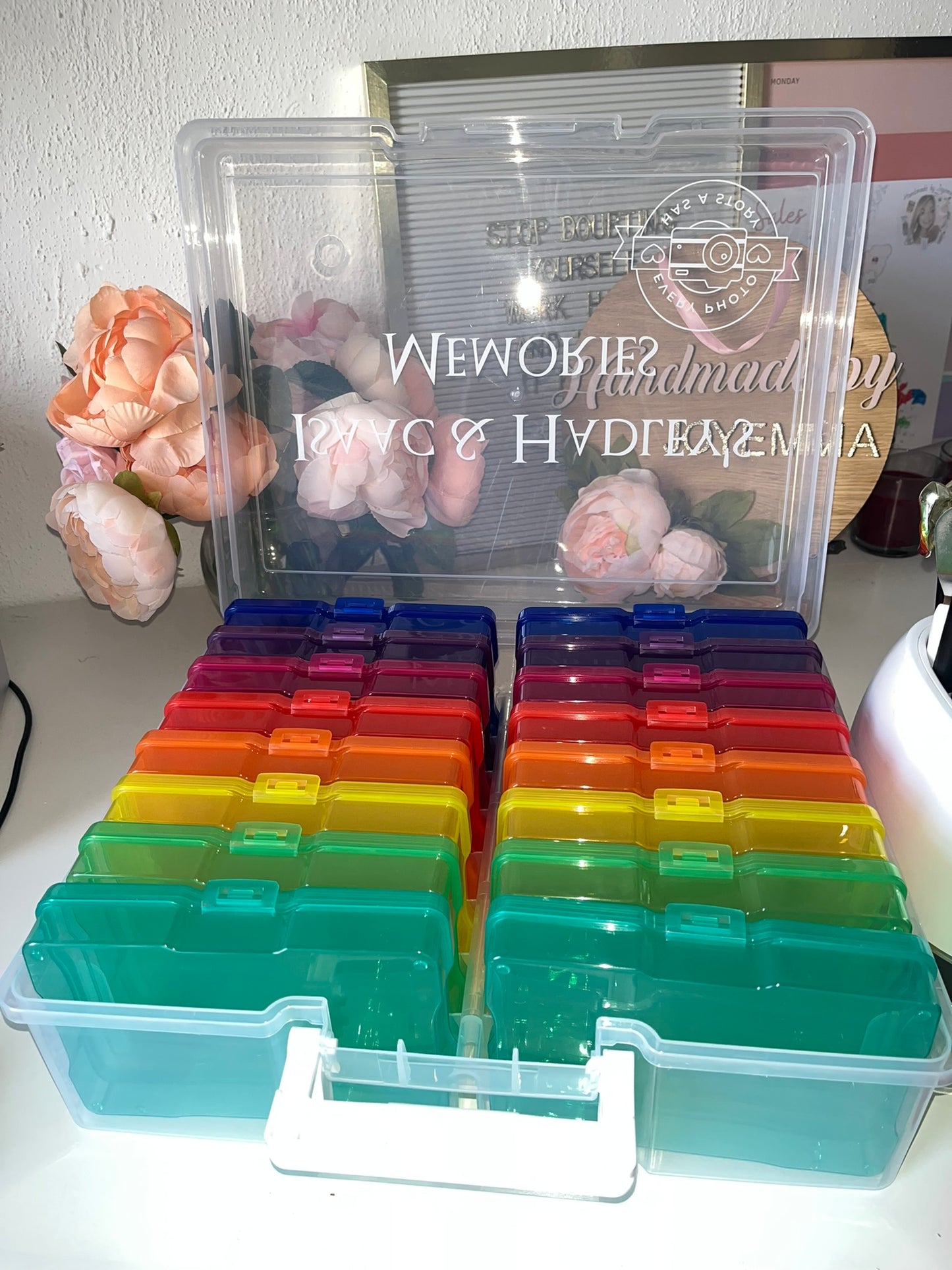 Rainbow Photo Storage Box