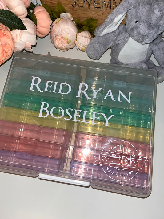 Rainbow Photo Storage Box