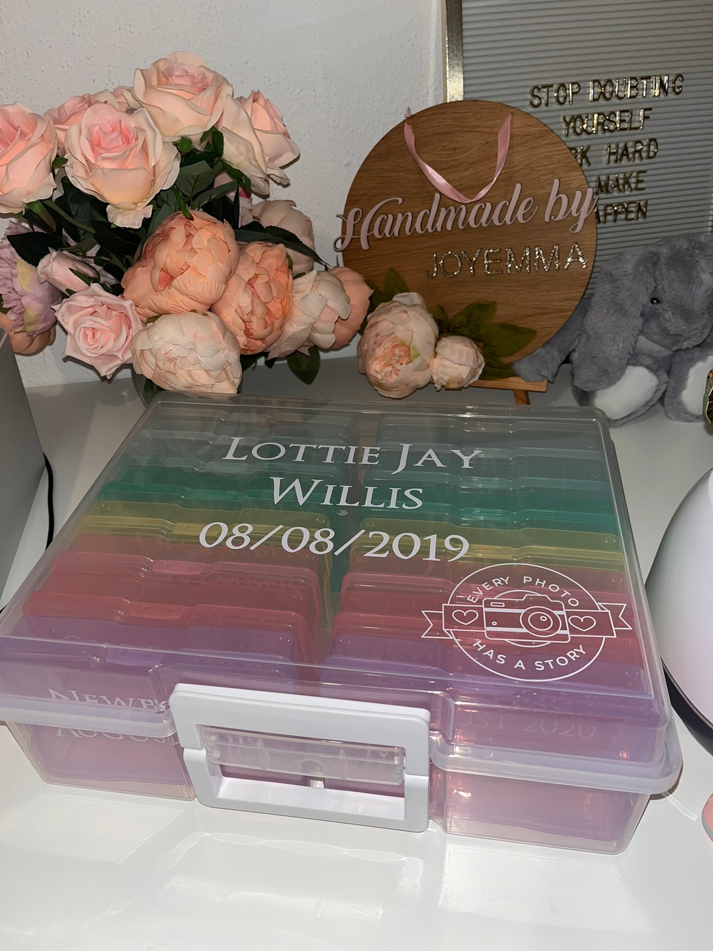 Rainbow Photo Storage Box
