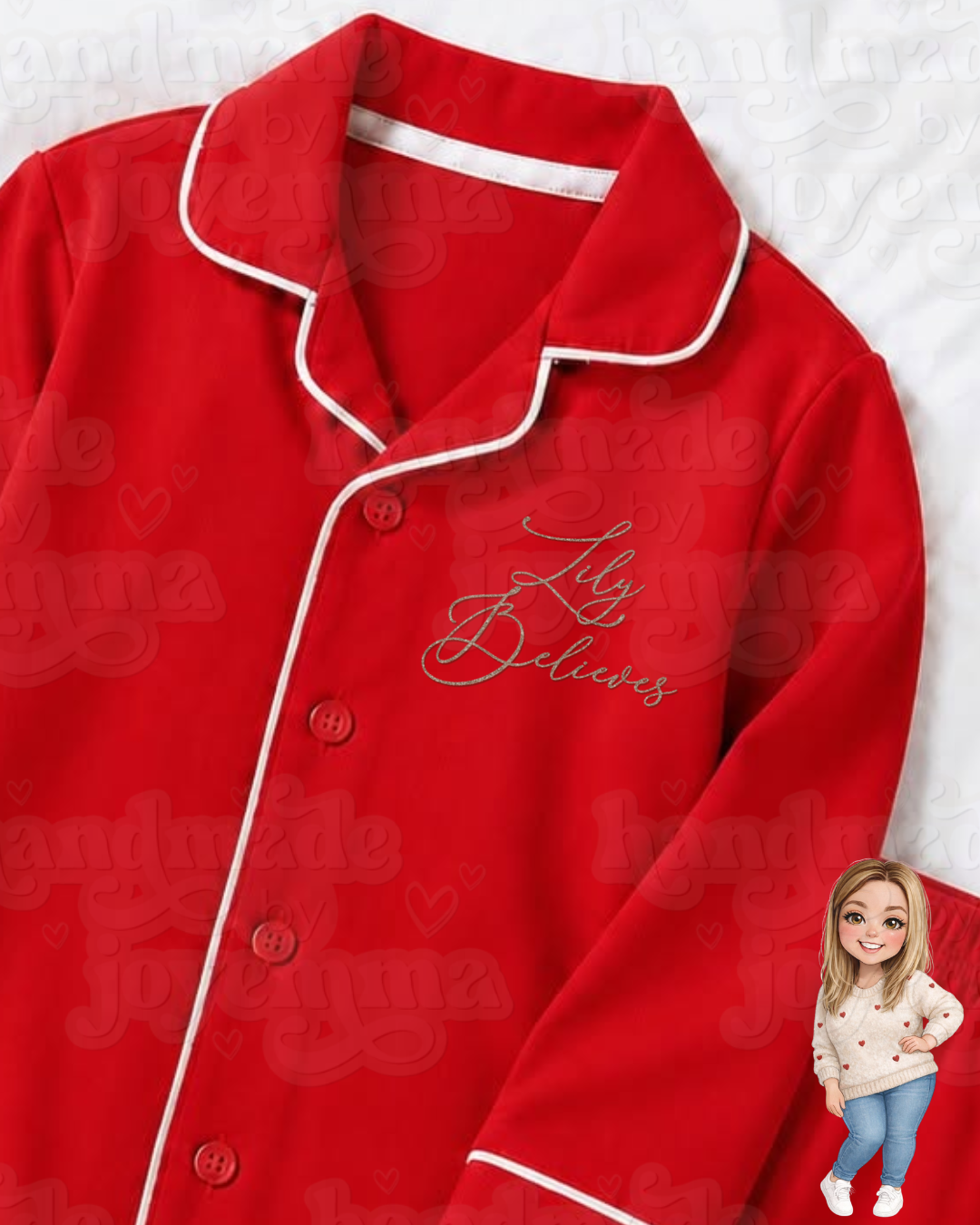 Red Cotton Christmas Pyjamas