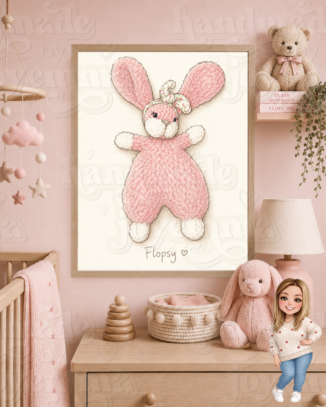 Personalised Teddy Nursery A4 Print