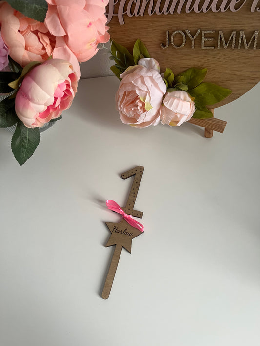 Birthday Wand or Cake Topper