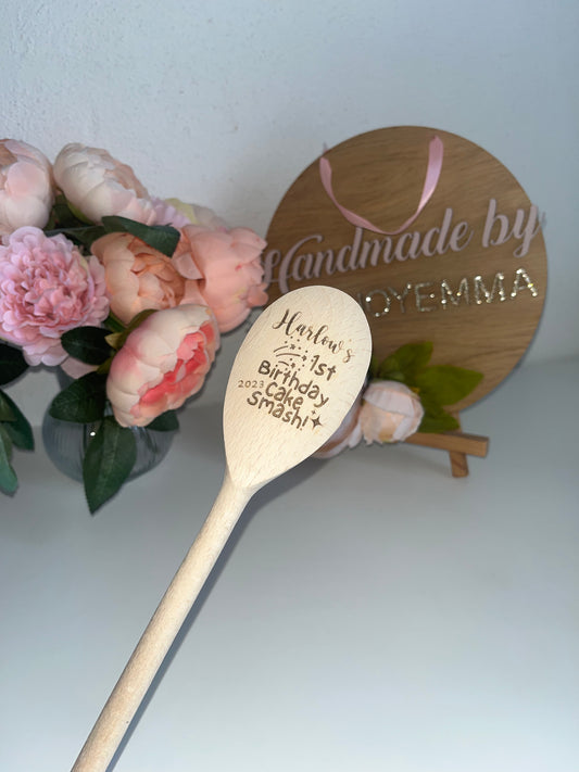 Cake Smash Wooden Spoon
